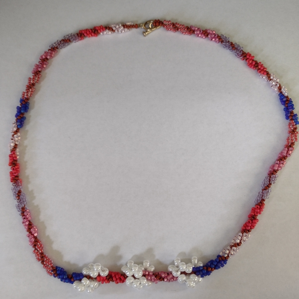 Homemade Multicolored Beaded Necklace